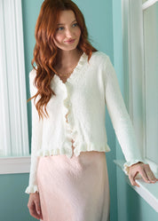 Ruffle Cardigan
