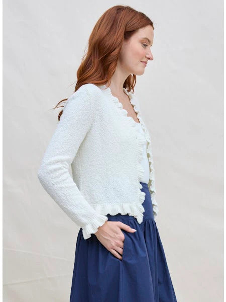 Ruffle Cardigan