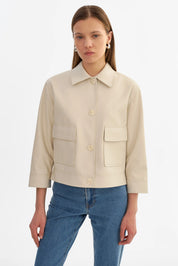 ELARA | FAUX LEATHER JACKET