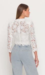 MYRA 3D BUTTERFLY LACE JACKET
