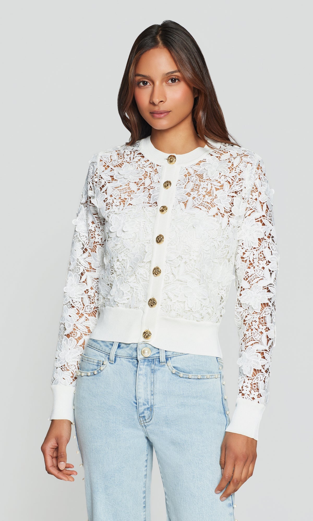 ERIN 3D BUTTERFLY LACE CARDIGAN