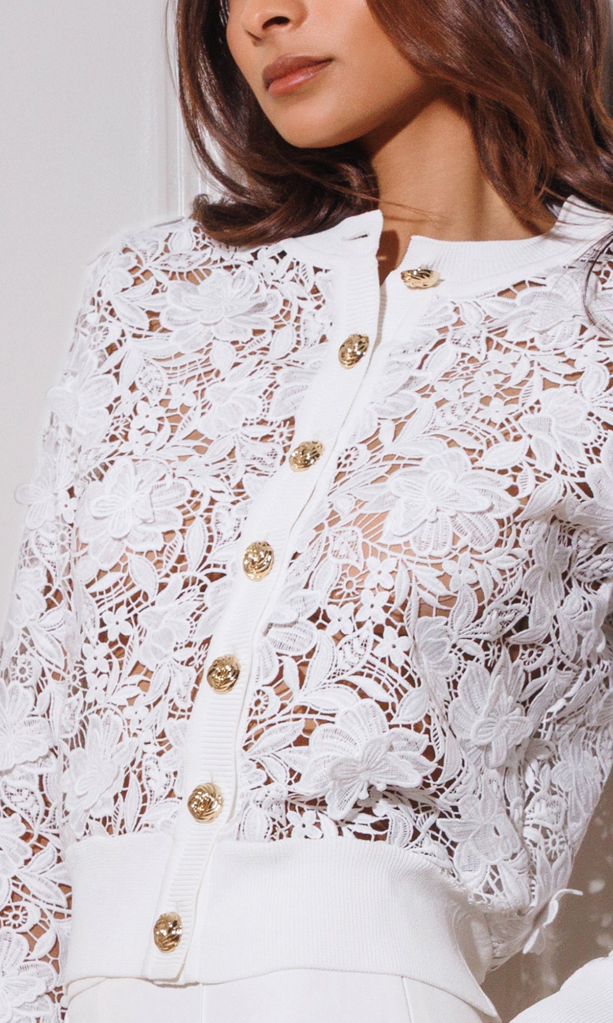 ERIN 3D BUTTERFLY LACE CARDIGAN
