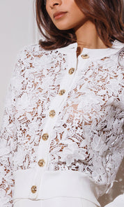 ERIN 3D BUTTERFLY LACE CARDIGAN