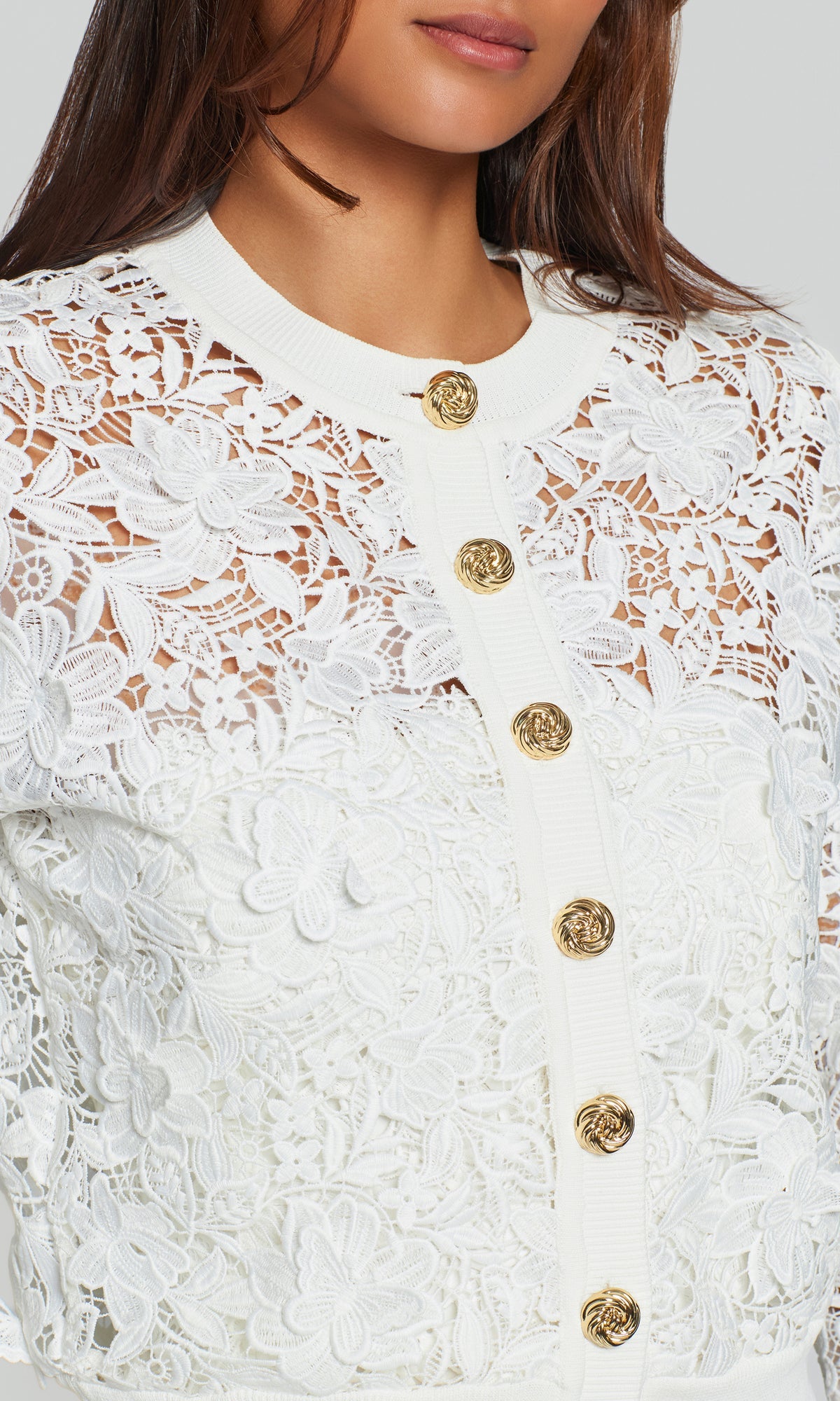 ERIN 3D BUTTERFLY LACE CARDIGAN