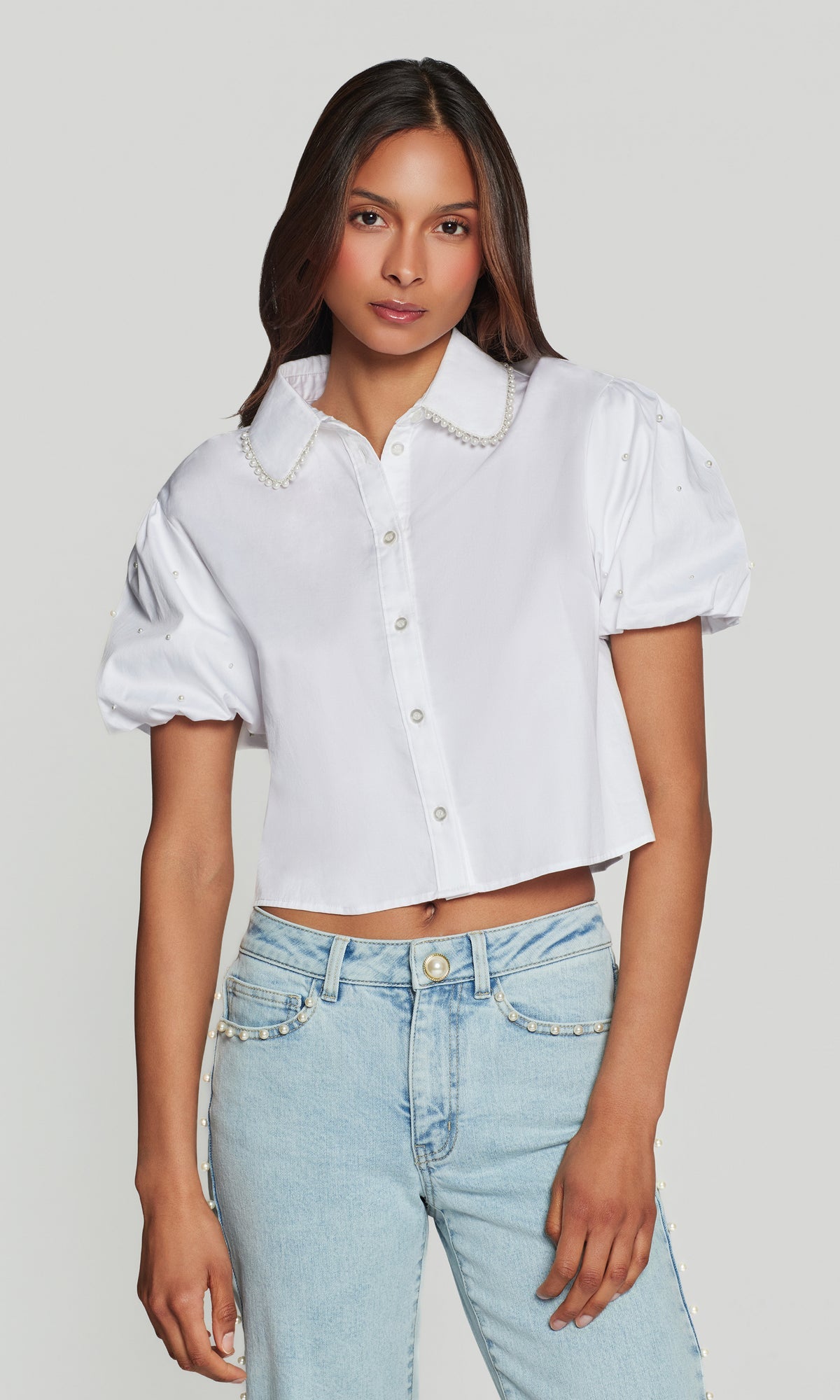 SOO PEARL POPLIN SHIRT