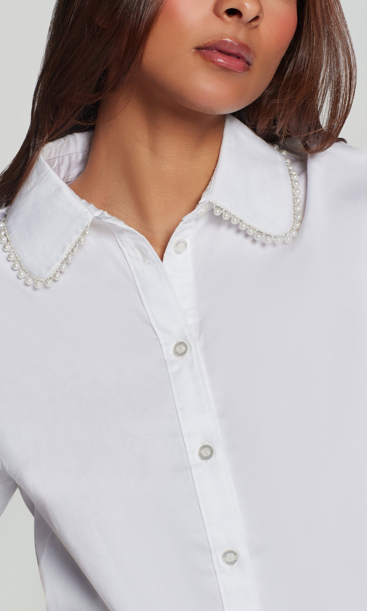 SOO PEARL POPLIN SHIRT
