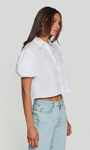SOO PEARL POPLIN SHIRT