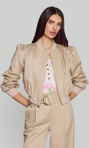 SARIAH COTTON SATEEN BOMBER