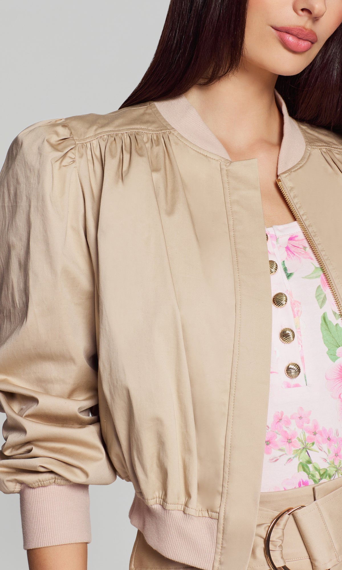 SARIAH COTTON SATEEN BOMBER