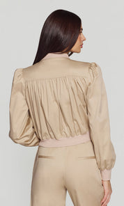 SARIAH COTTON SATEEN BOMBER