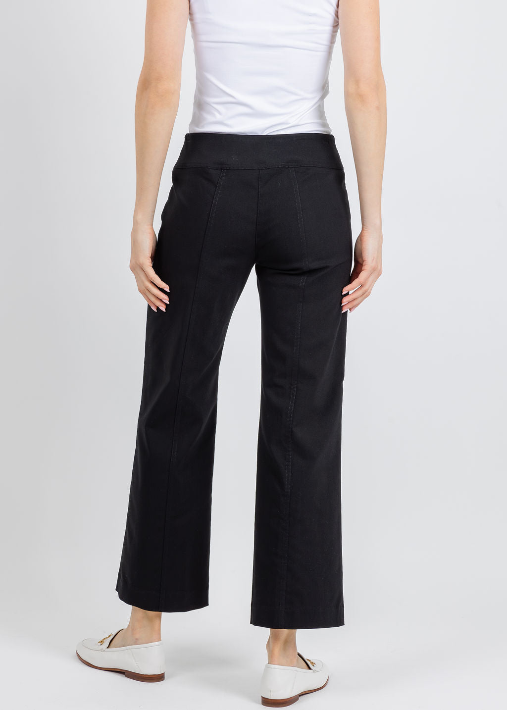 27" Control Stretch Grommet Wide Leg Pants