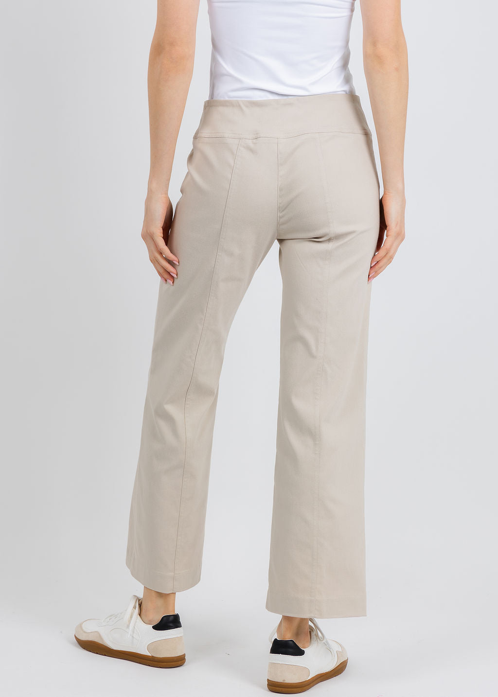 27" Control Stretch Grommet Wide Leg Pants