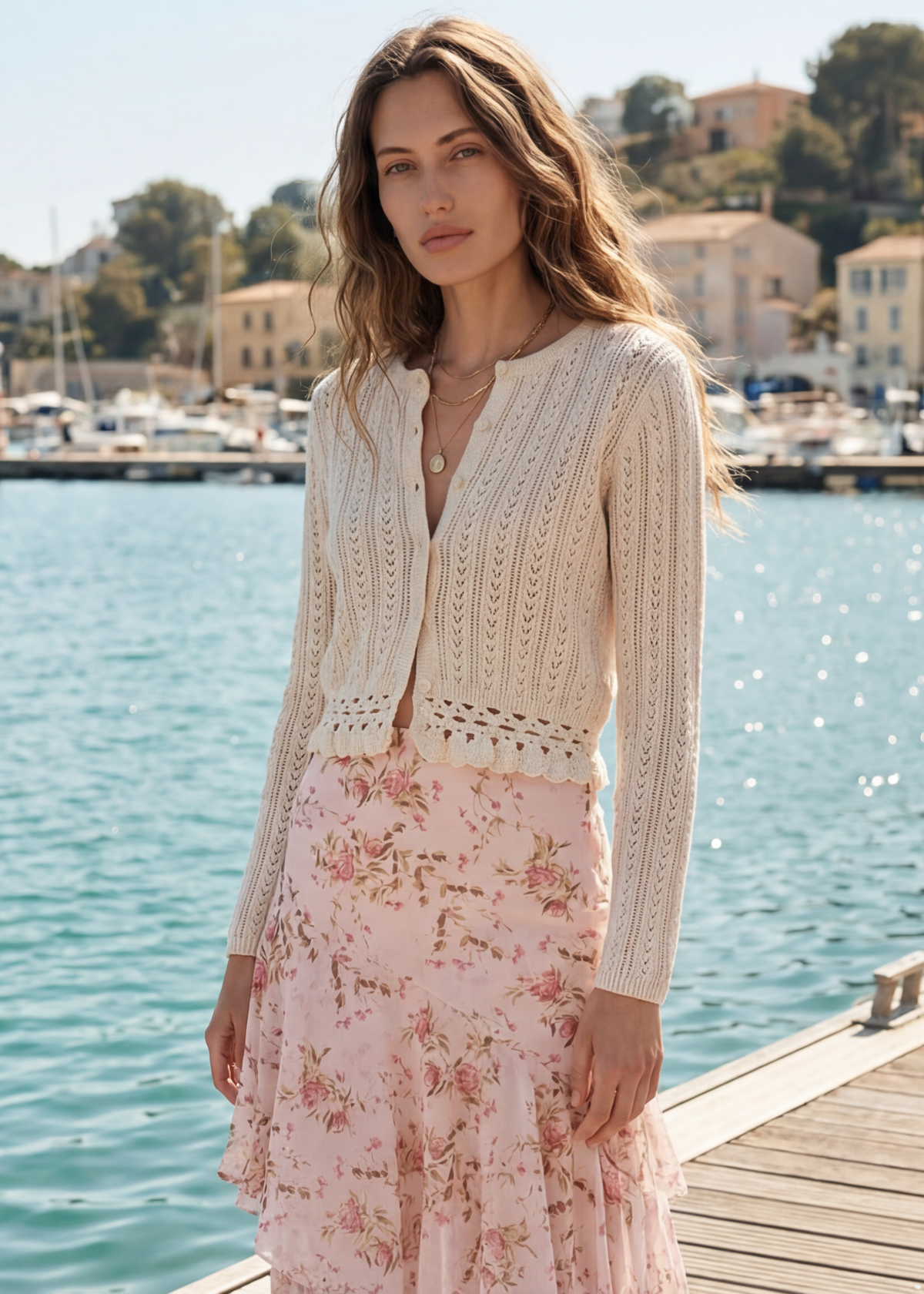 LILIBETH POINTELLE CARDIGAN MACADAMIA
ULTRA-SOFT COTTON