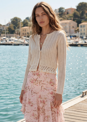 LILIBETH POINTELLE CARDIGAN MACADAMIA
ULTRA-SOFT COTTON