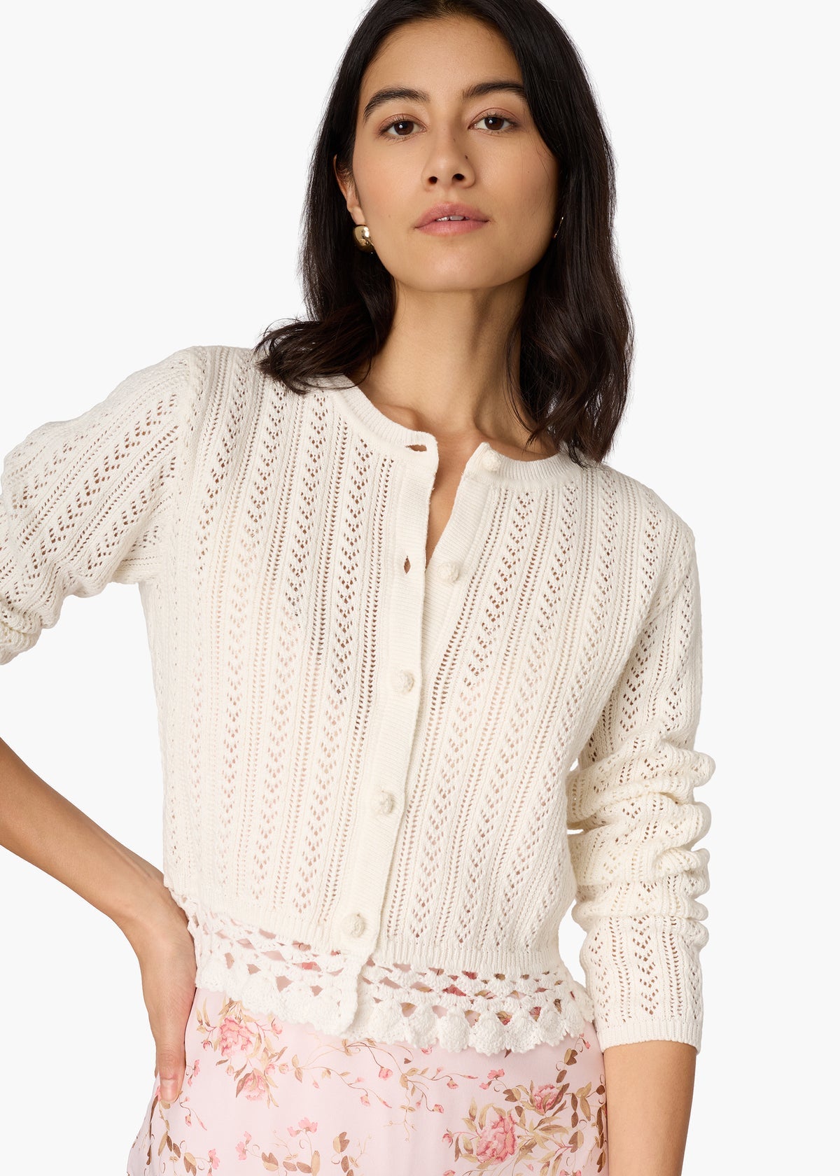 LILIBETH POINTELLE CARDIGAN MACADAMIA
ULTRA-SOFT COTTON
