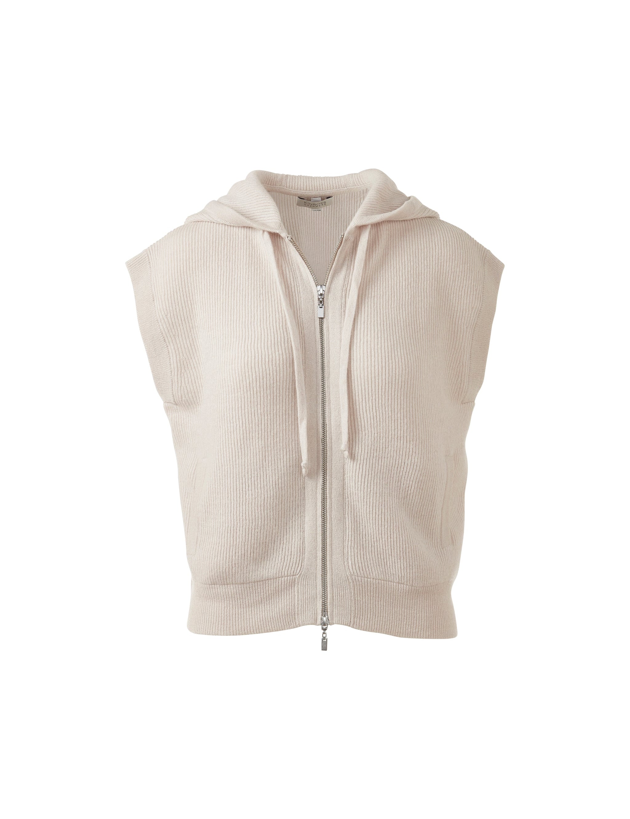 L RIB ZIP HOODIE
