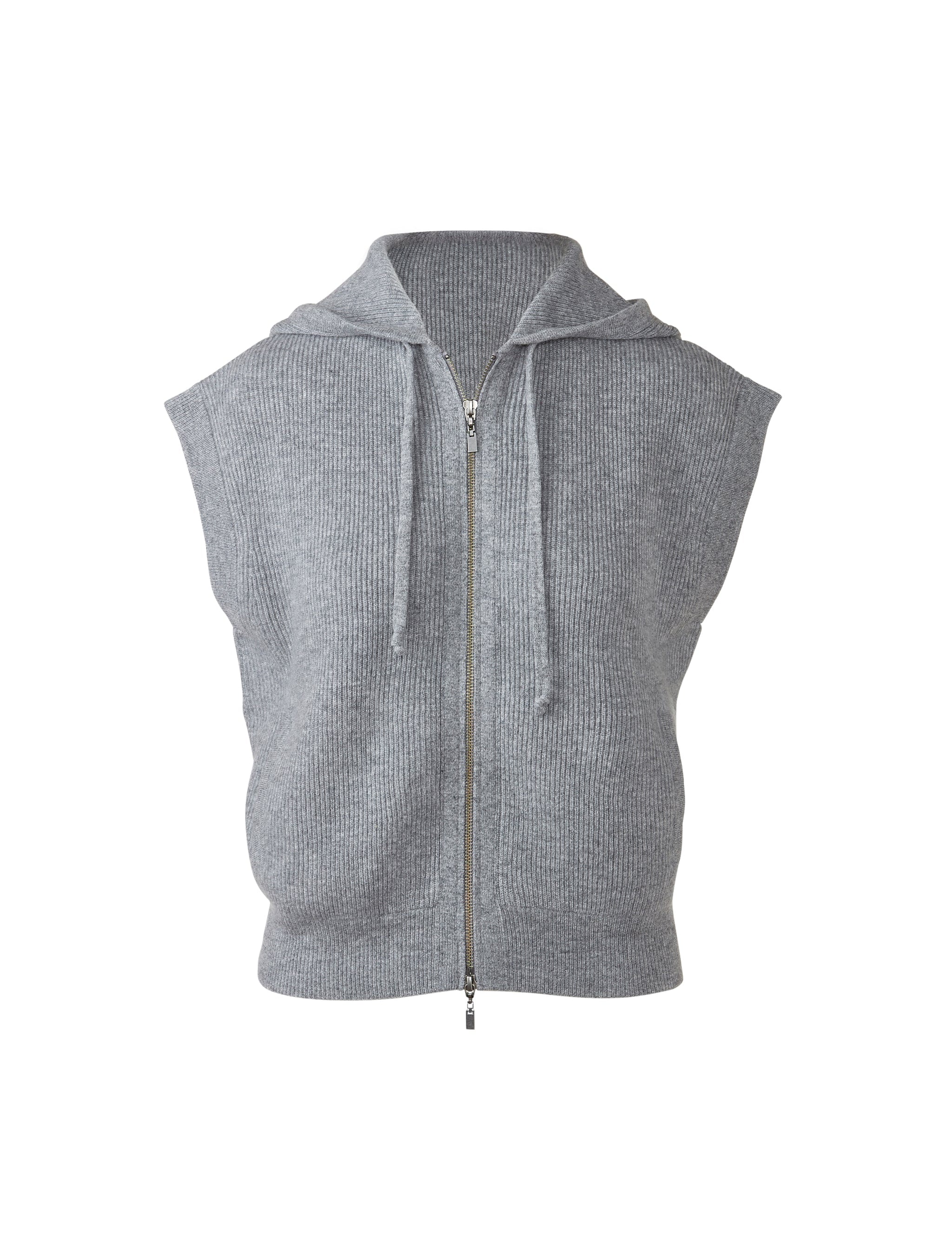 L RIB ZIP HOODIE