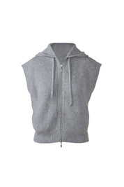 S/L RIB ZIP HOODIE