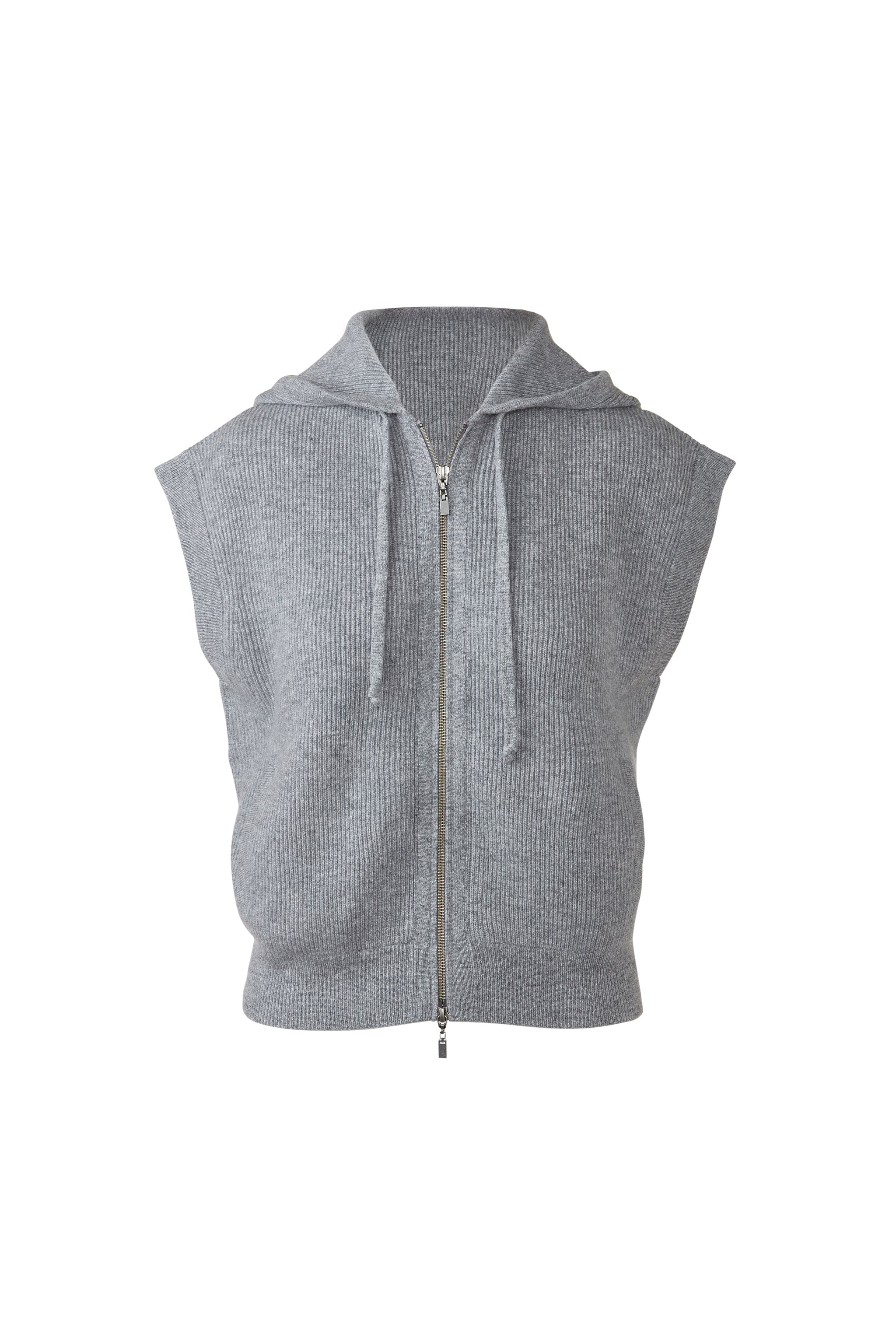 S/L RIB ZIP HOODIE