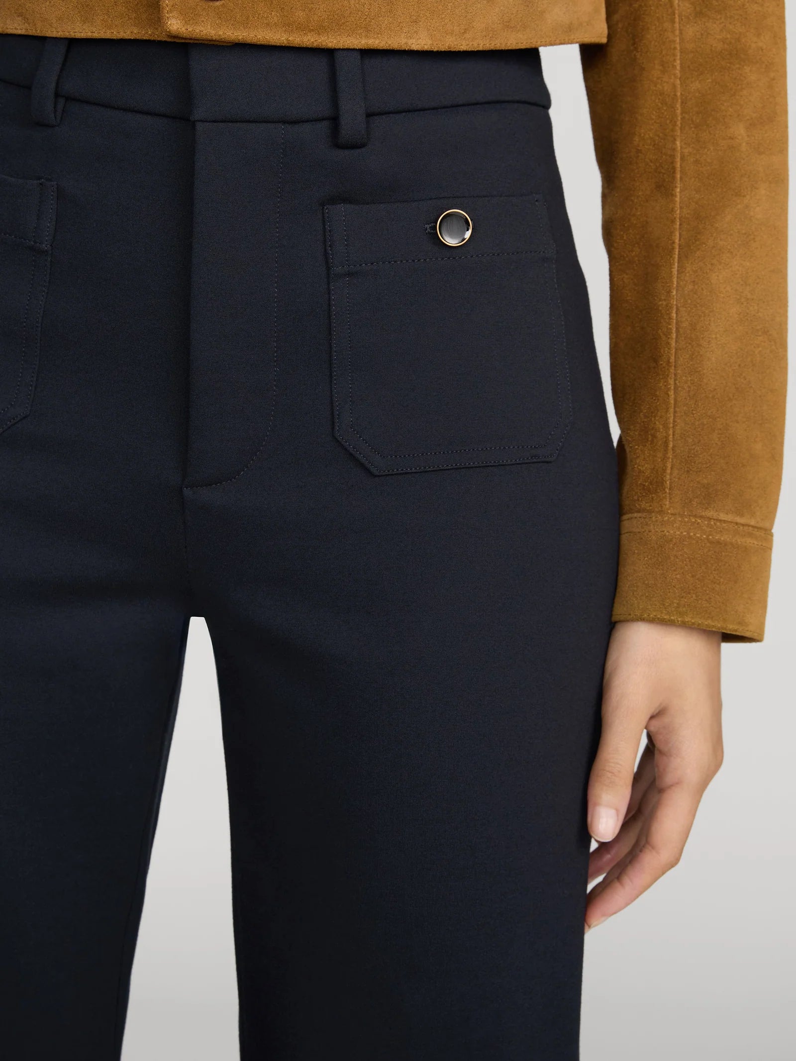 The Flare Trouser Shrunken Pocket | Navy
