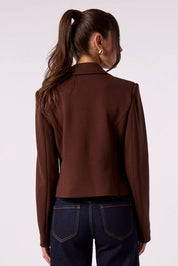 Charlotte Cropped Blazer | Chocolate