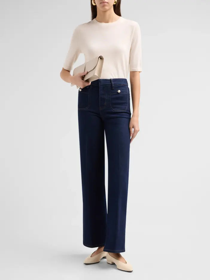 The Pearl Slim Palazzo Jeans