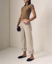 Selena Crop Cuffed