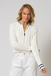 Coen Cable Zip Up Bomber