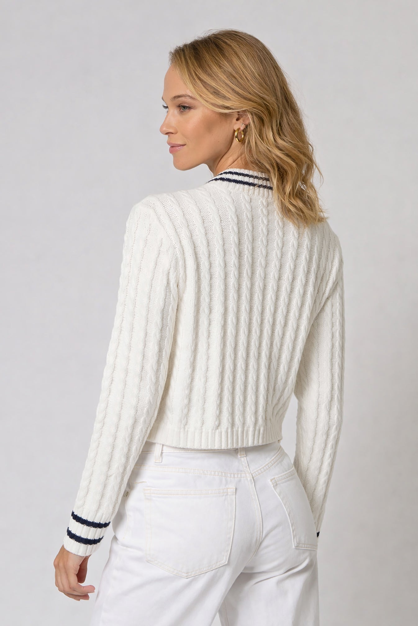 Coen Cable Zip Up Bomber