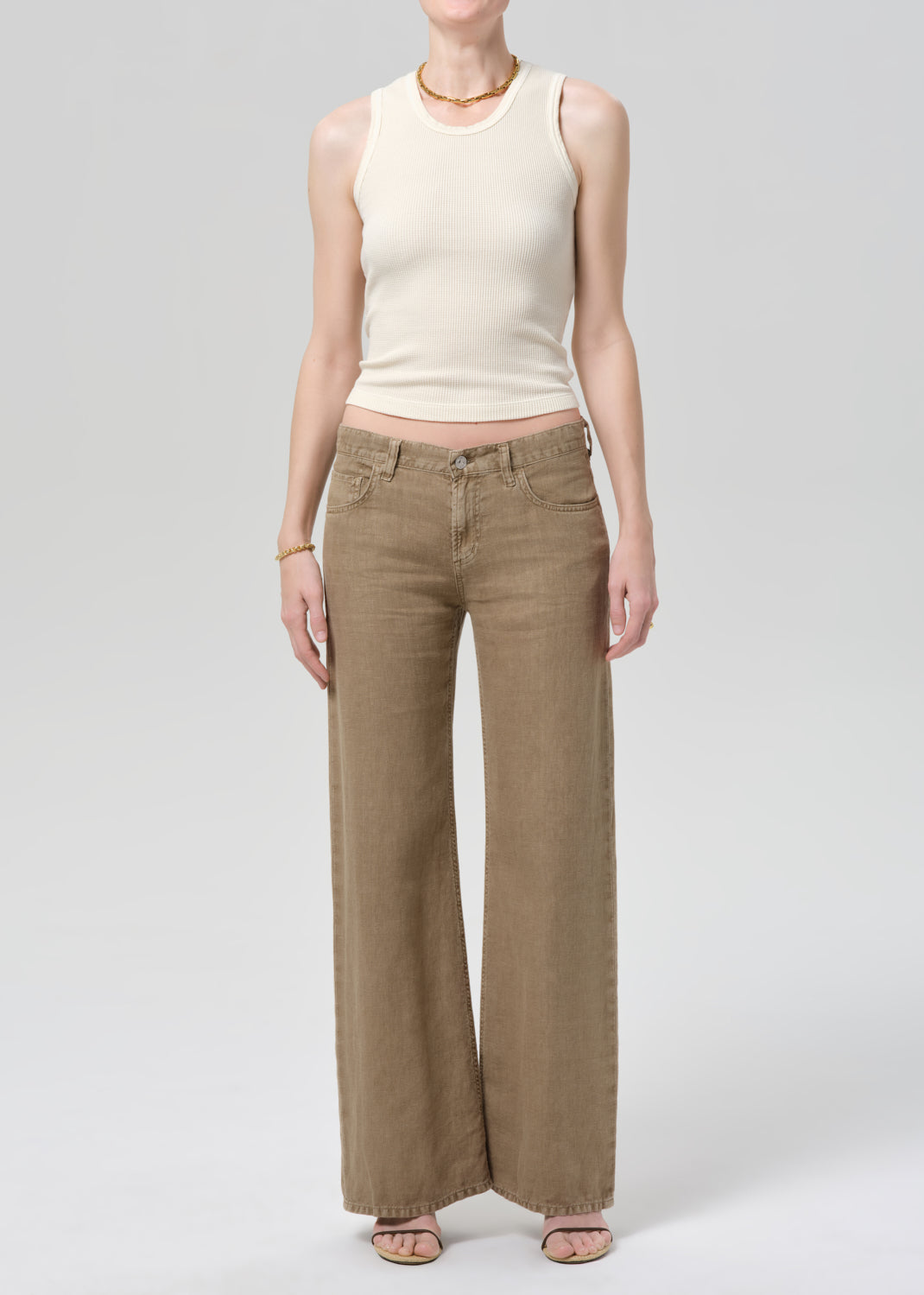 Nora Linen Trouser Leg