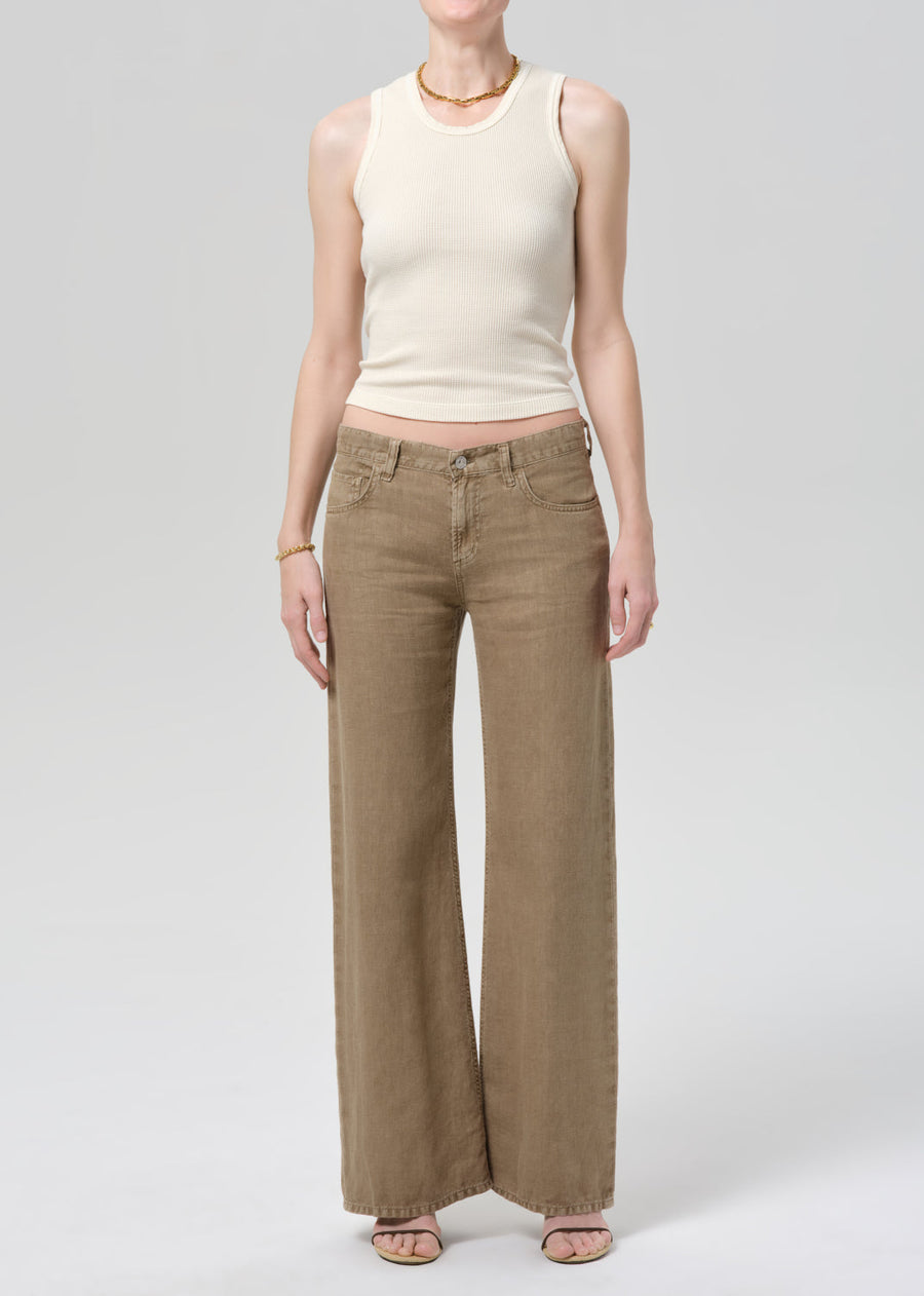 Nora Linen Trouser Leg