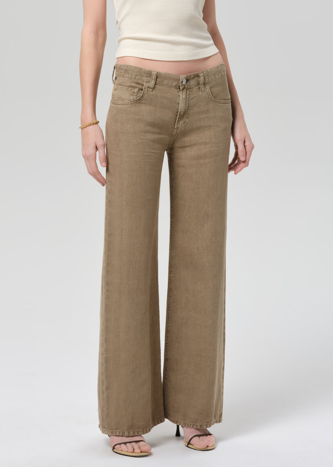 Nora Linen Trouser Leg