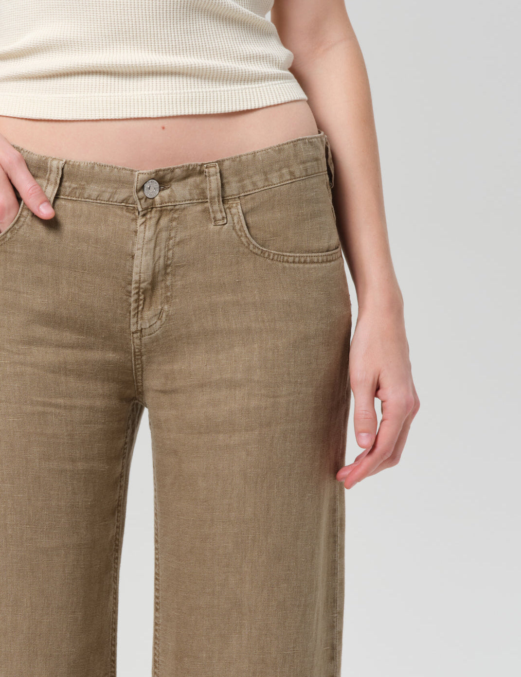 Nora Linen Trouser Leg