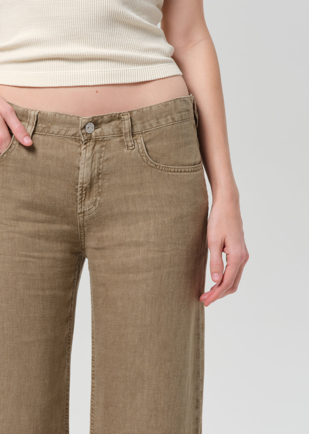 Nora Linen Trouser Leg