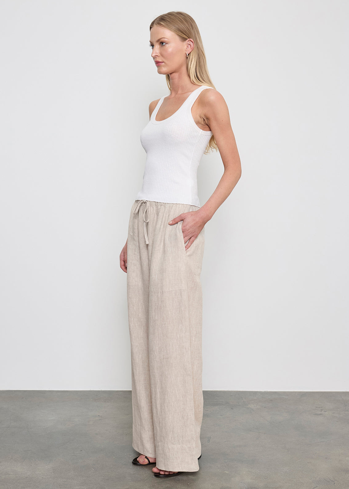 MILITARY RIB CROP TANK