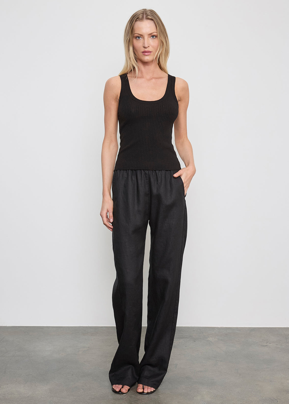 MILITARY RIB CROP TANK