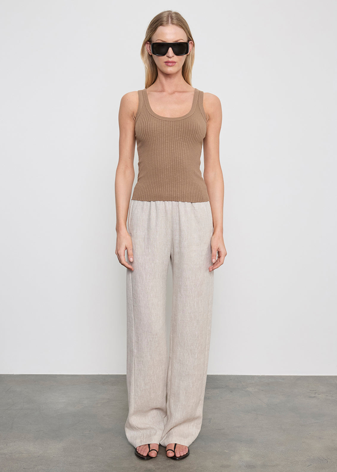 MILITARY RIB CROP TANK