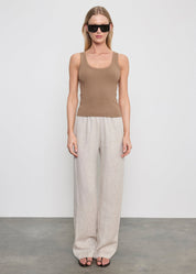 MILITARY RIB CROP TANK