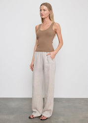 MILITARY RIB CROP TANK