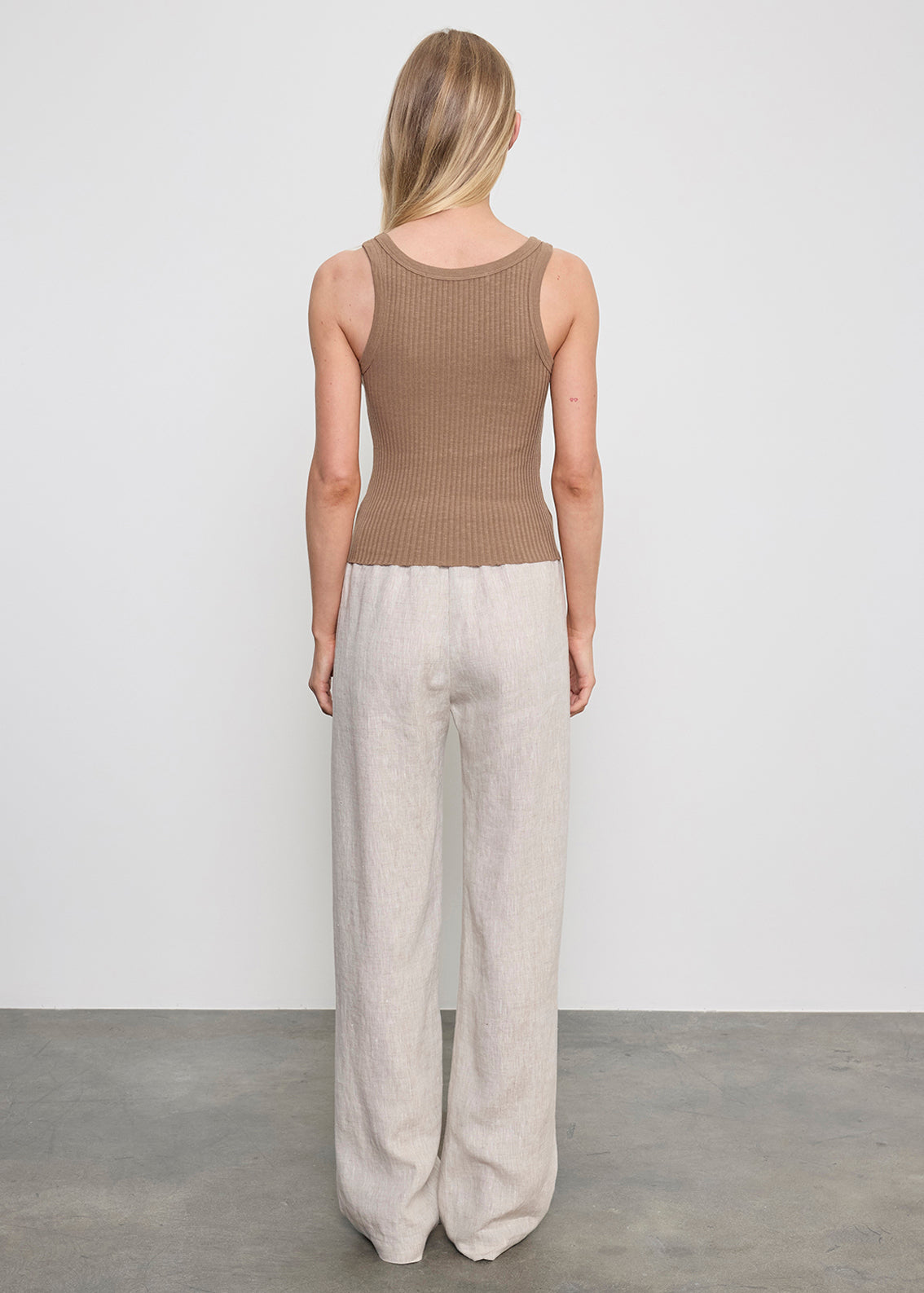 MILITARY RIB CROP TANK