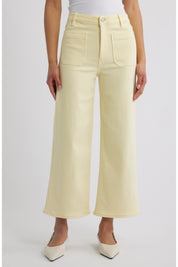The Anchor High Waist Patch Pocket Crop Jeans