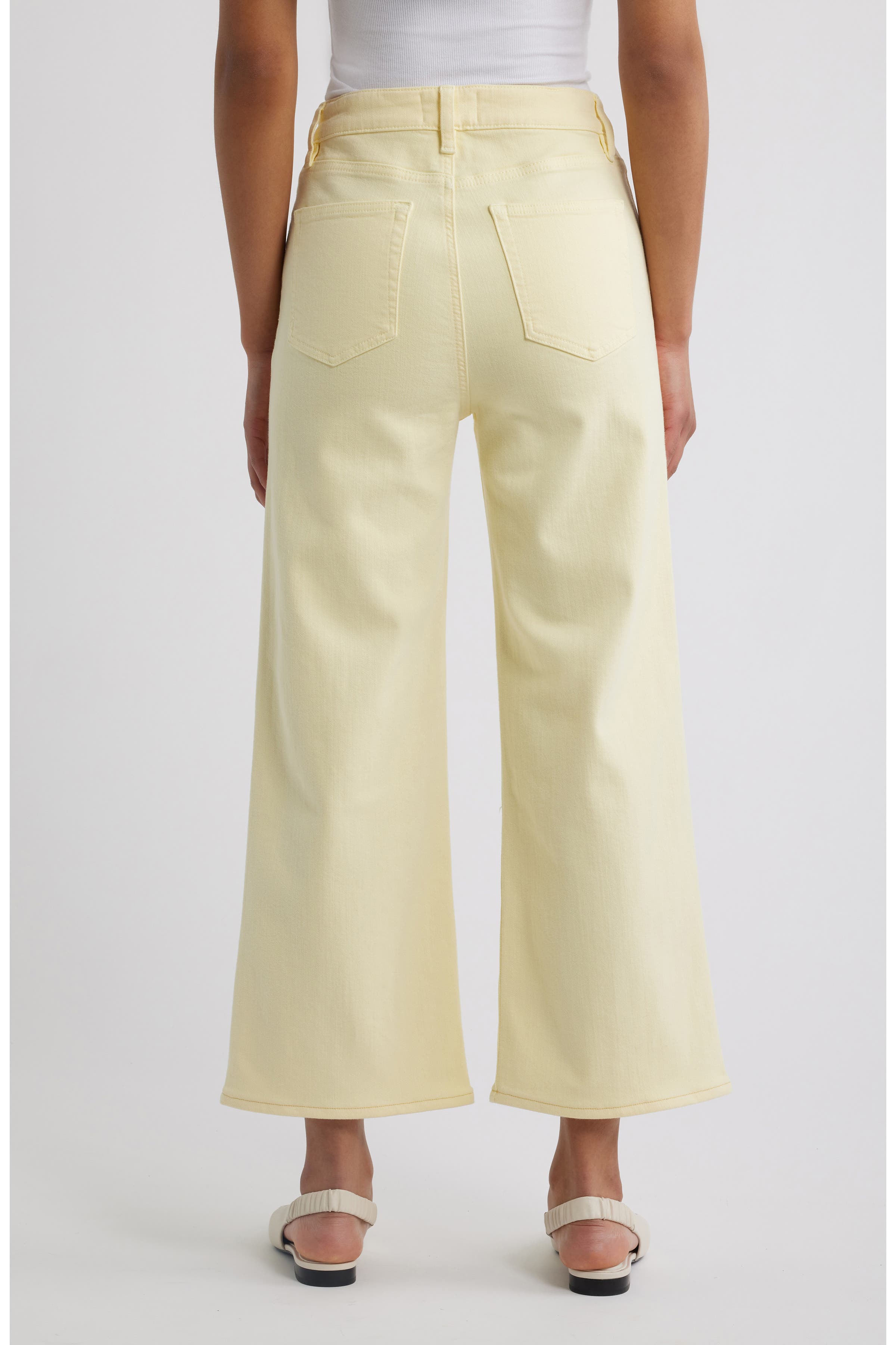 The Anchor High Waist Patch Pocket Crop Jeans