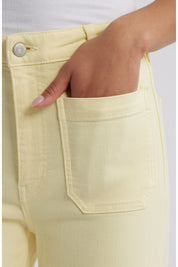 The Anchor High Waist Patch Pocket Crop Jeans