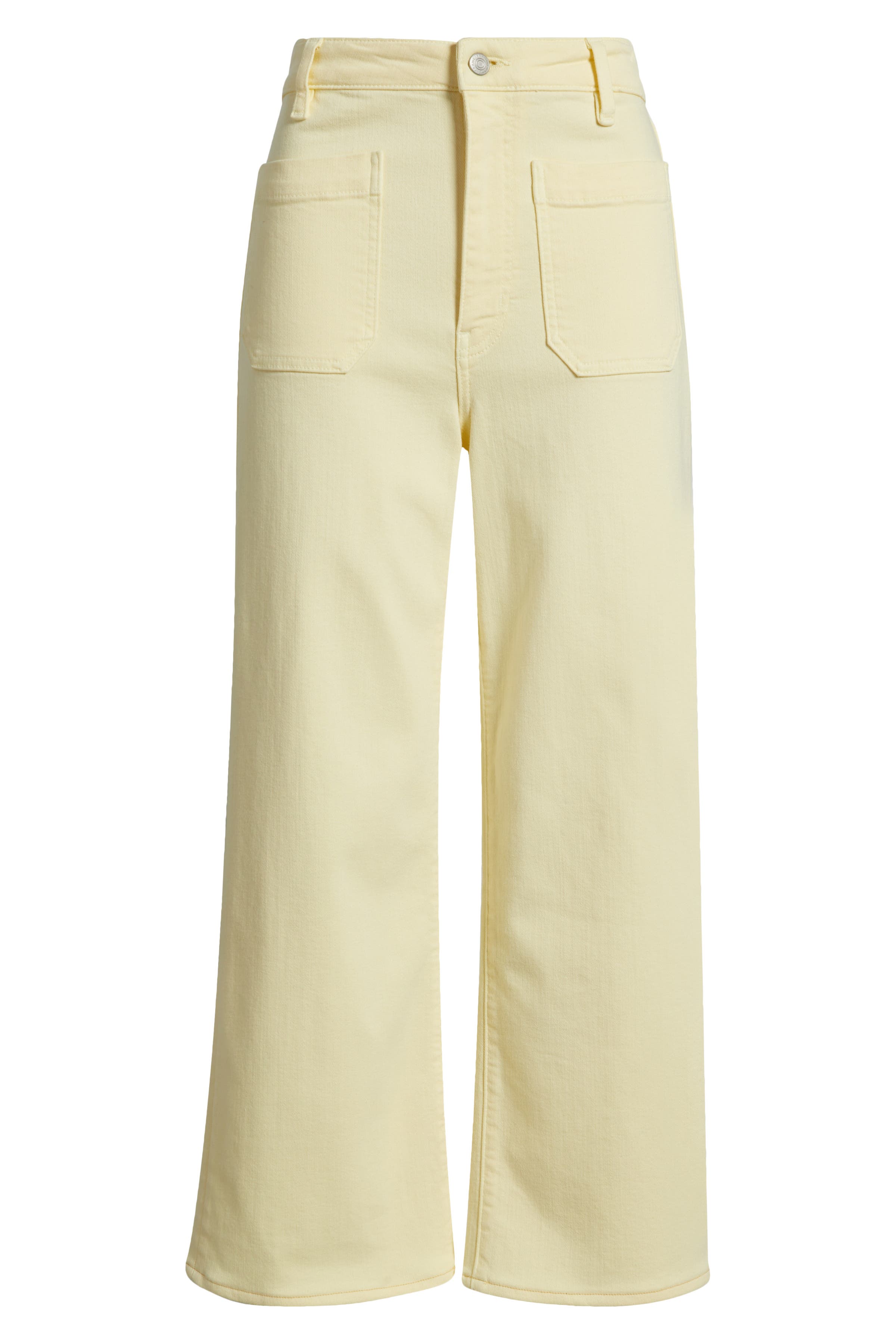 The Anchor High Waist Patch Pocket Crop Jeans