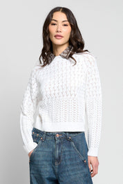 Wren Bandana Printed Twofer Sweater