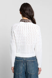 Wren Bandana Printed Twofer Sweater