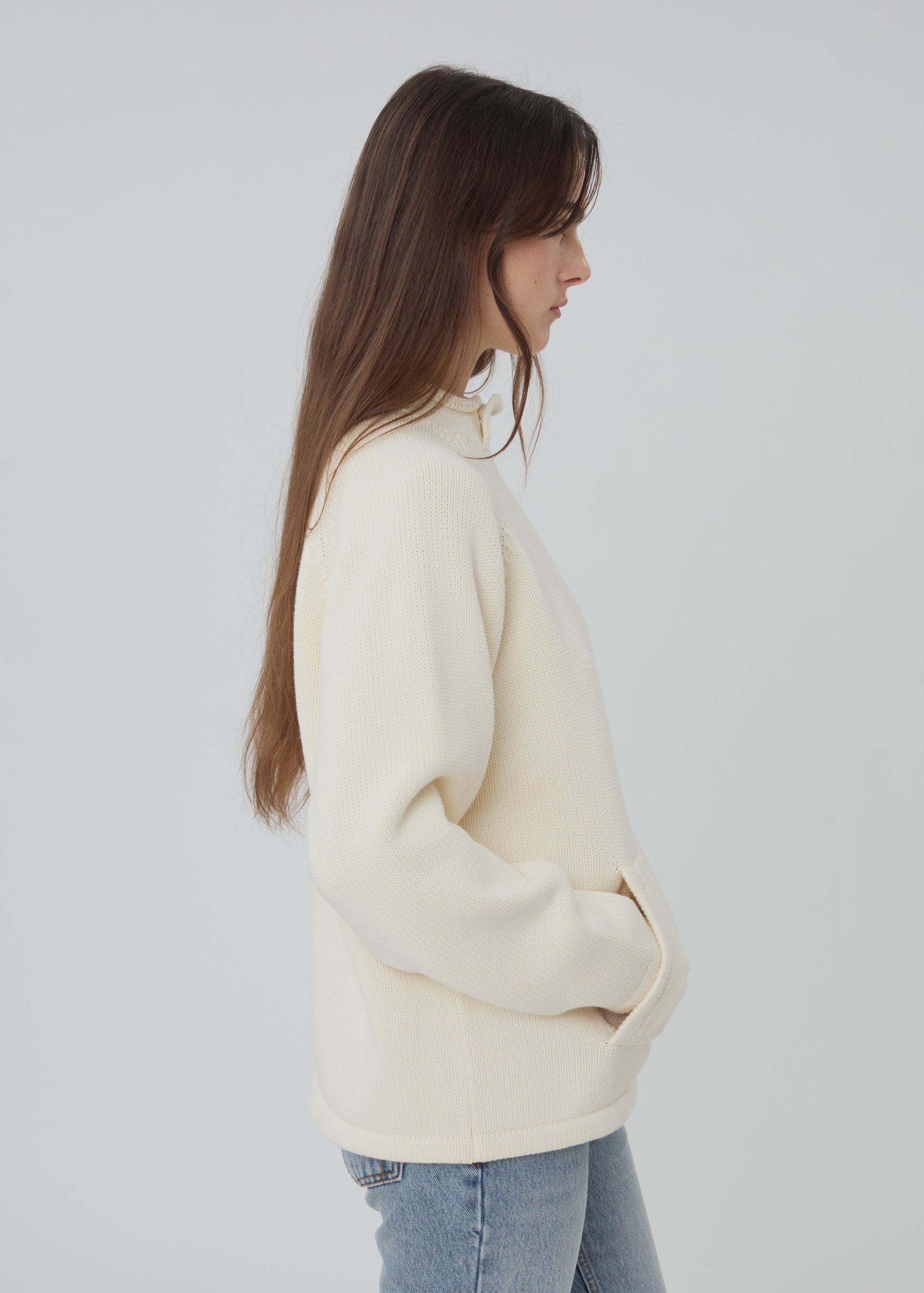 Snap Collar Sweater