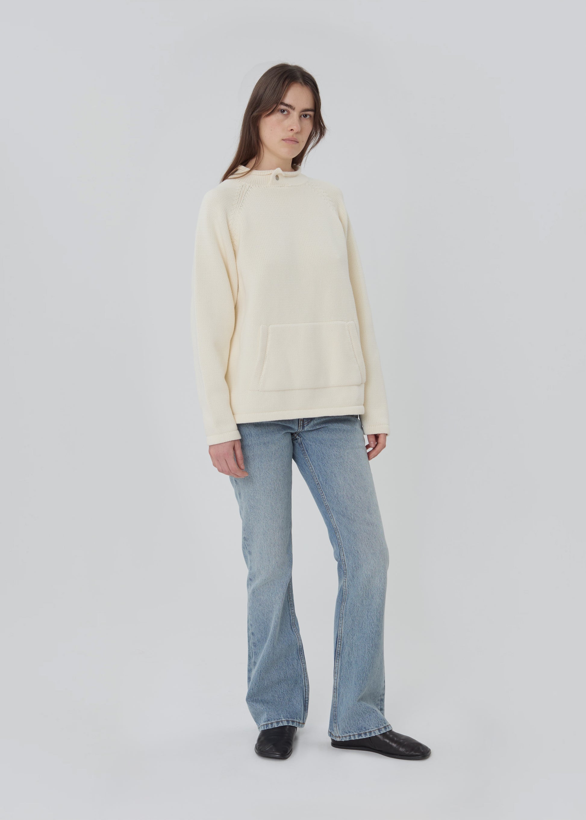 Snap Collar Sweater