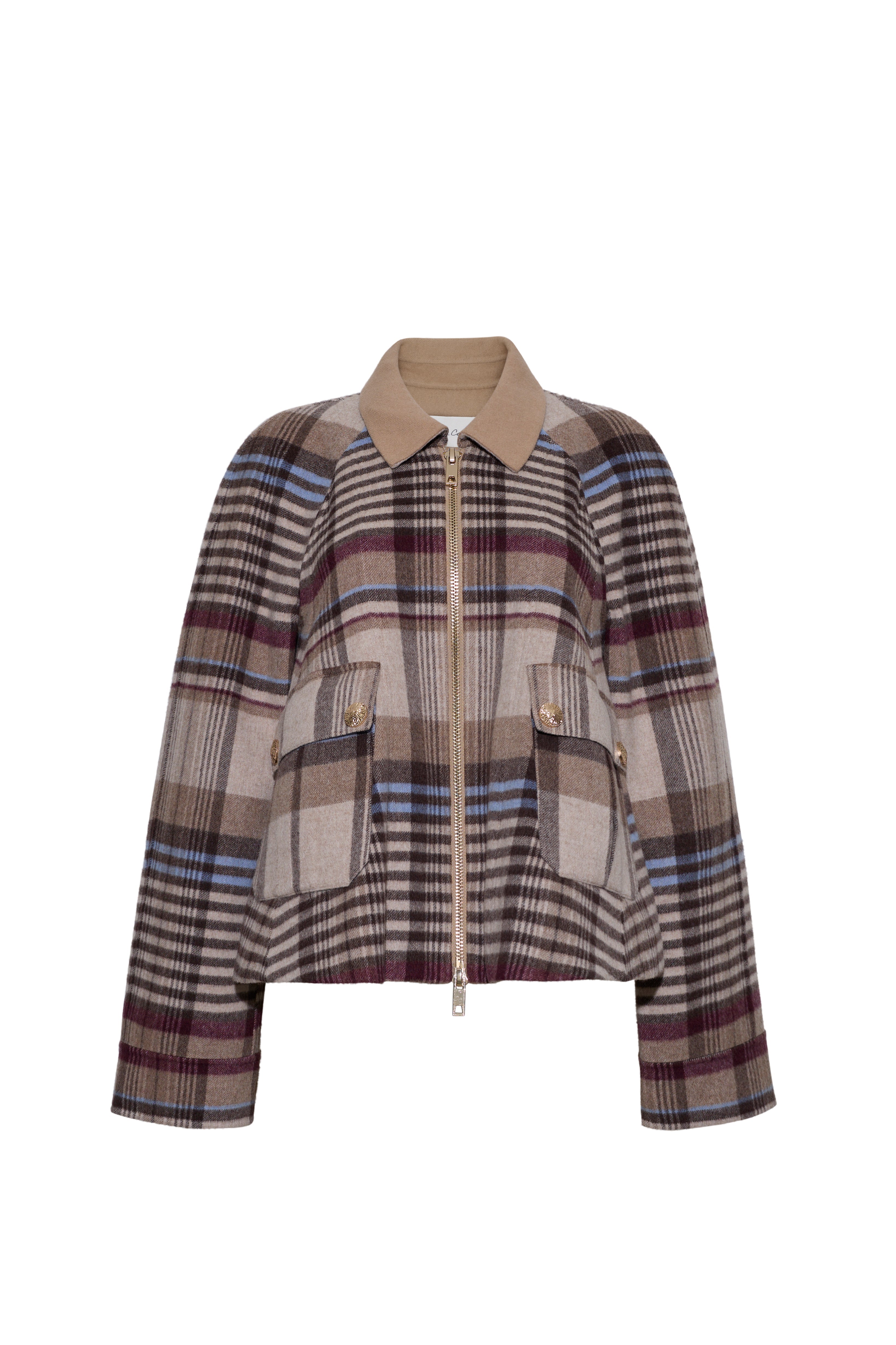 Andrew Jacket
Cropped Plaid, Oversized Cool