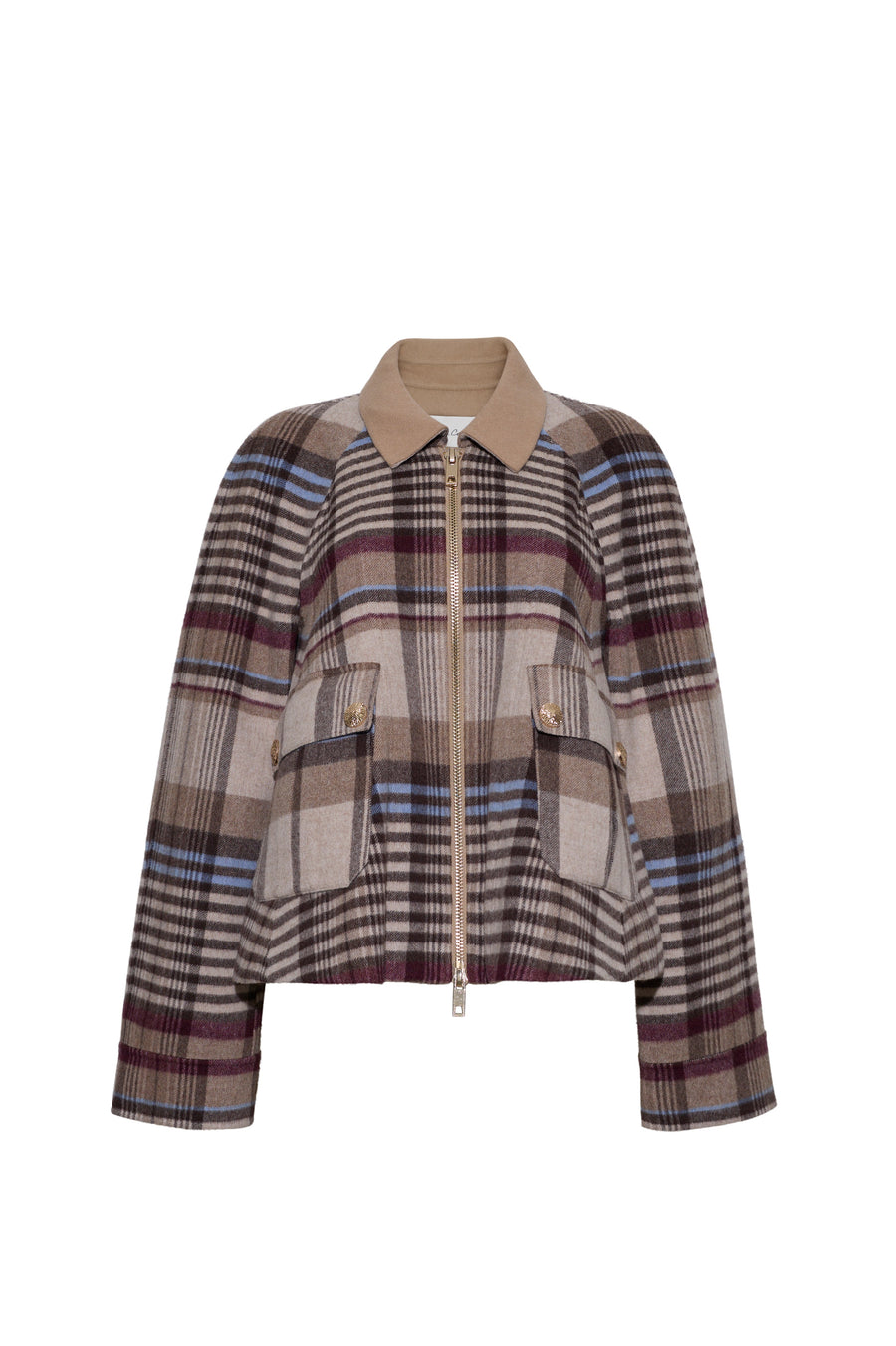 Andrew Jacket
Cropped Plaid, Oversized Cool